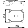Мыльница FRAP F332-1
